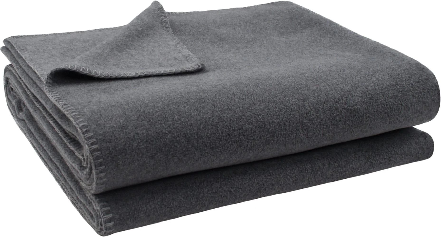 ZOEPPRITZ1828 Wohndecke Soft-Fleece Grau Melange