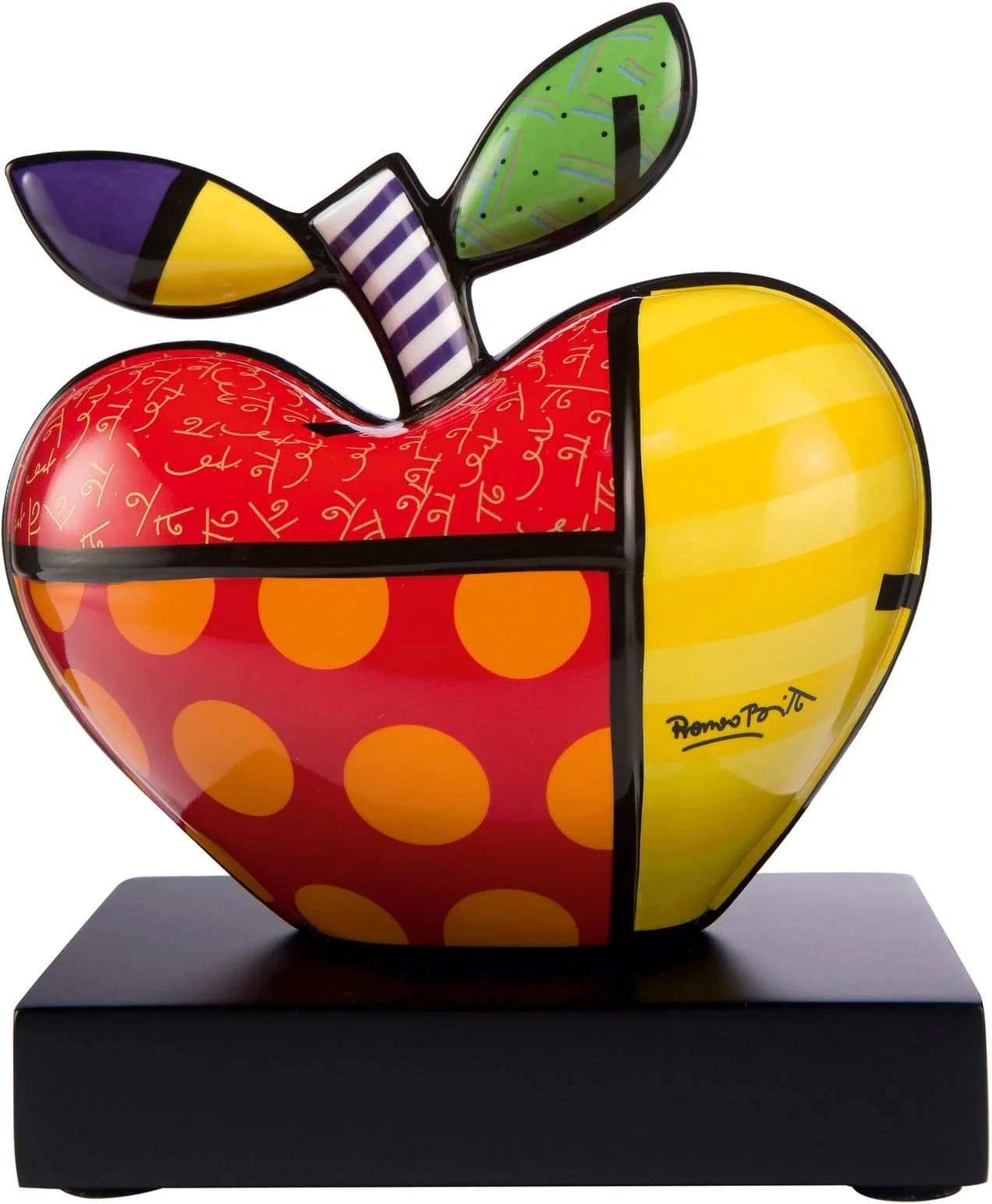 GOEBEL Sammelfigur "Big Apple" Bunt Retro-Design Porzellan Dekofigur