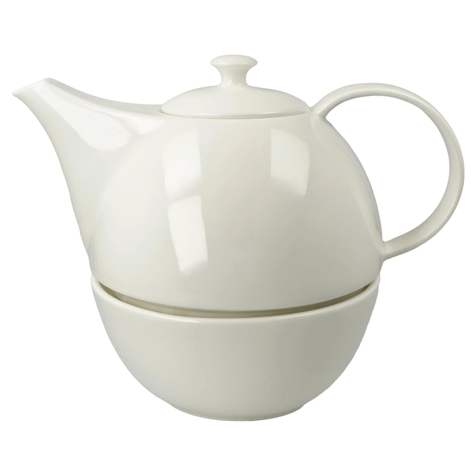 Goebel Teekanne mit Stövchen 1,2 l Fine Bone China