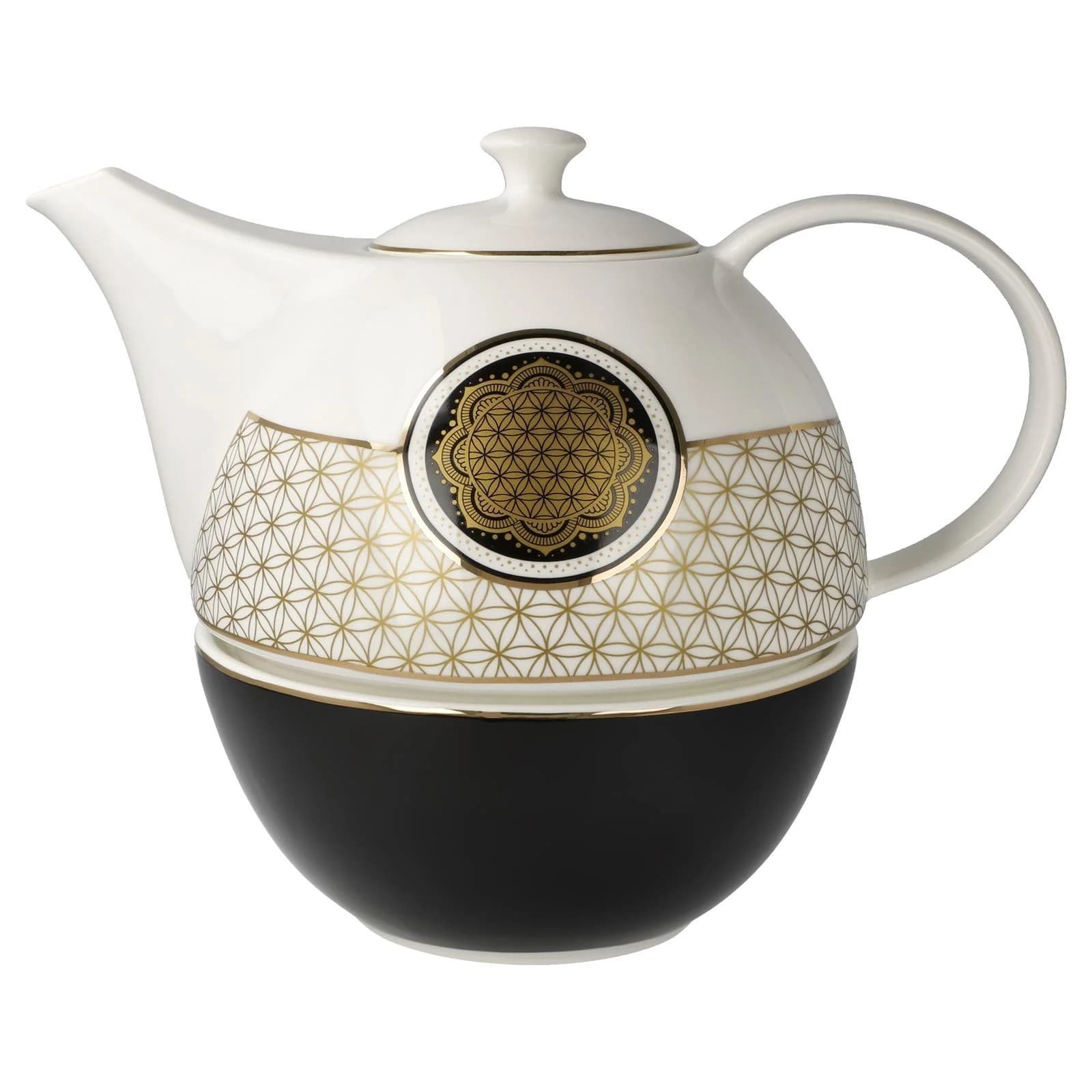 Goebel Teekanne Lotus Blume des Lebens 1,2 l Fine Bone China