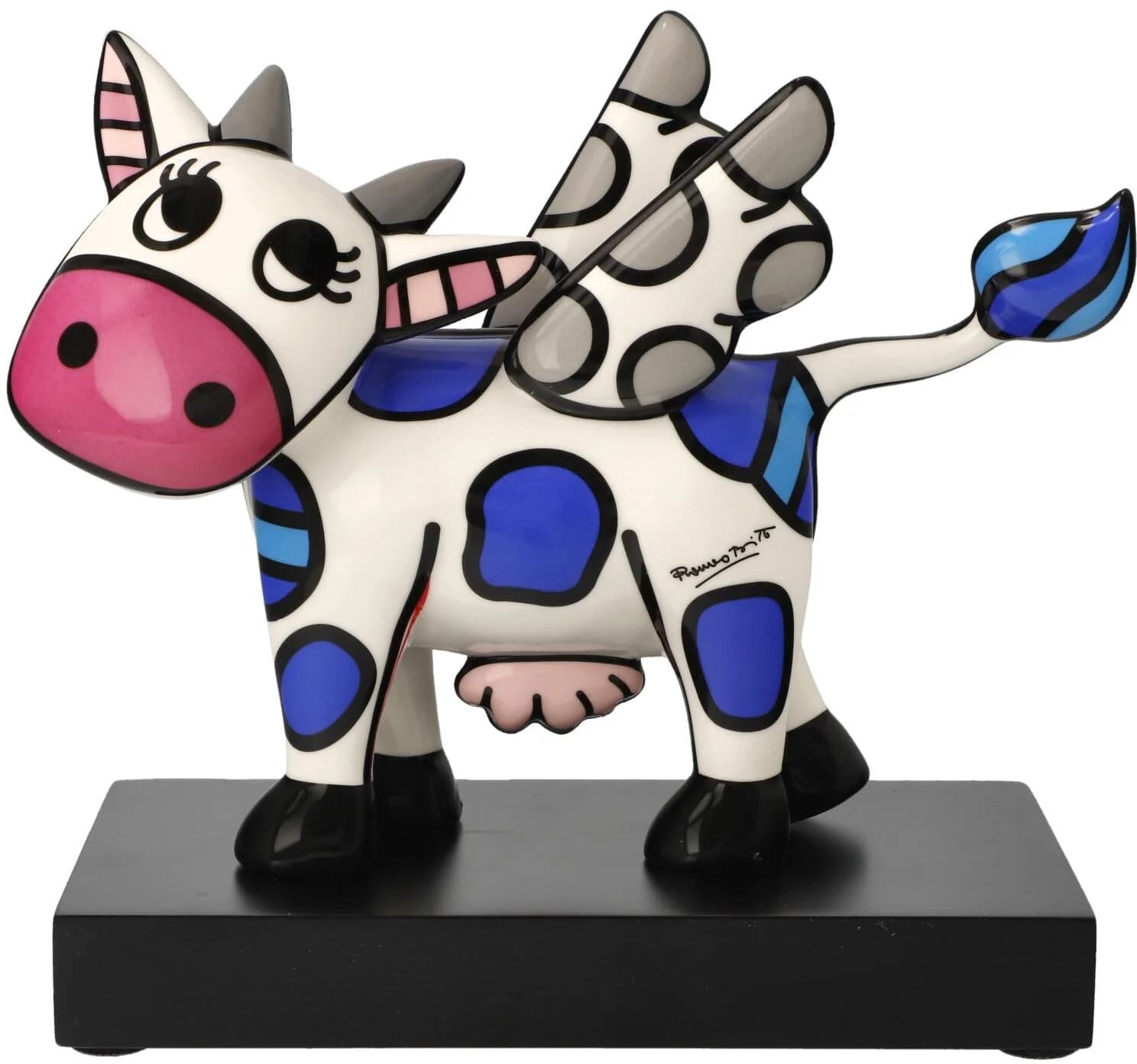 Goebel Flying Cow Dekofigur Pop Art Romero Britto Bunt Porzellan