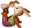 Goebel Osterhase Frechdachs Sammelfigur Hasenvater mit Hasenkind Bild 2