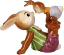 Goebel Osterhase Frechdachs Sammelfigur Hasenvater mit Hasenkind Bild 3