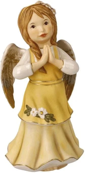 GOEBEL Schutzengel Gloria - Engelfigur Steingut bunt