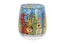 Goebel Windlicht James Rizzi Summer in the City Bunt Glas Bild 1