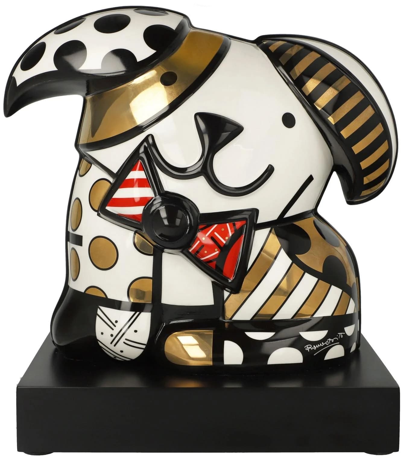 Goebel Sammelfigur Romero Britto Golden Ginger Gold Porzellan