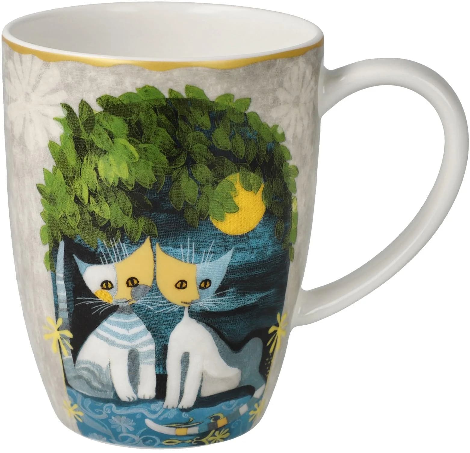 GOEBEL Künstlertasse R. Wachtmeister -Al chiaro di luna Bunt Porzellan