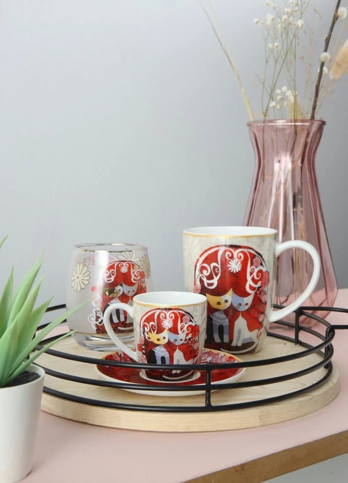 Goebel Windlicht R. Wachtmeister - Templi dell' amore Bunt Glas - Bild 5