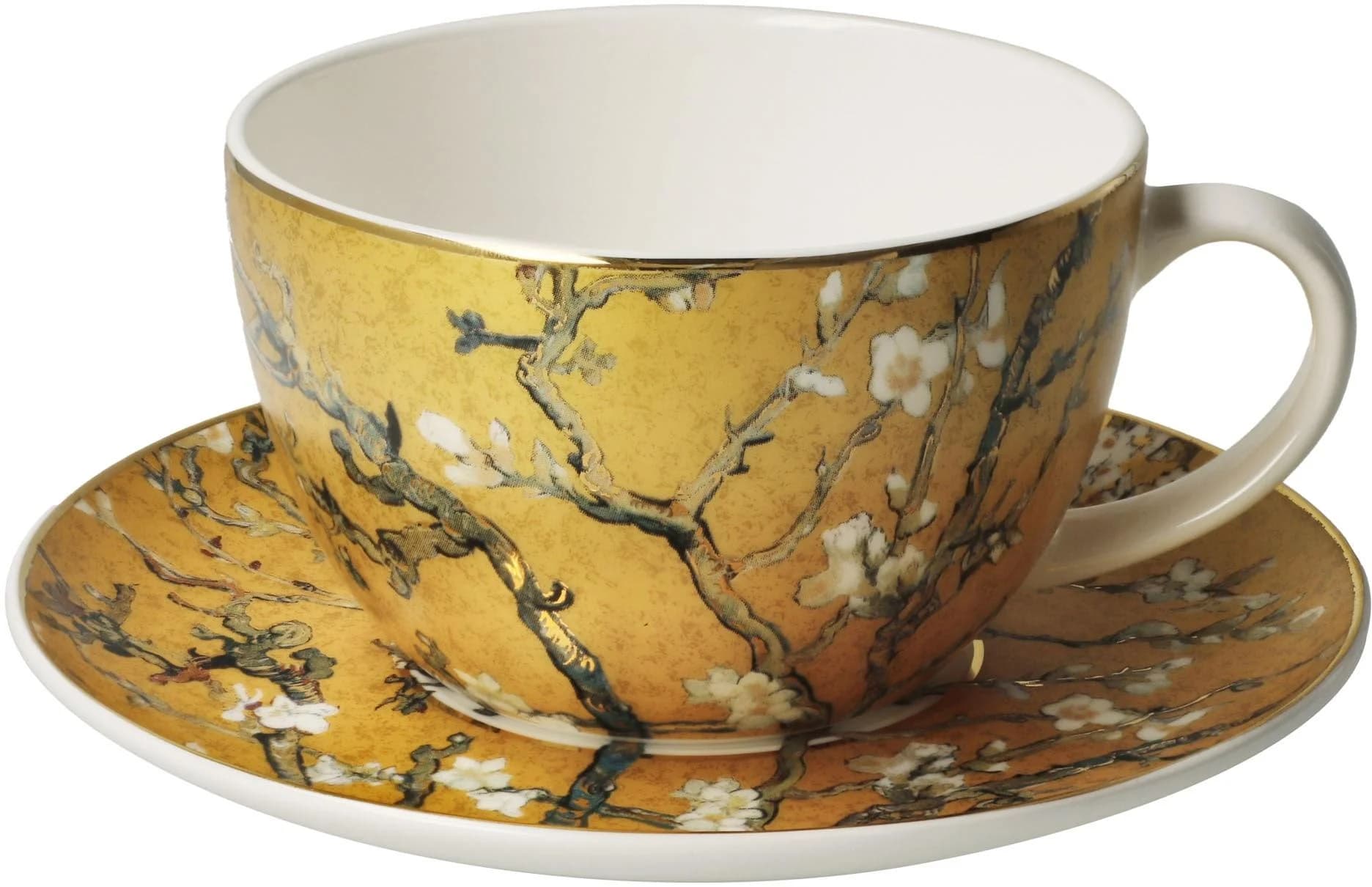 Goebel Tee-/Cappuccinotasse Van Gogh Mandelbaum Bunt