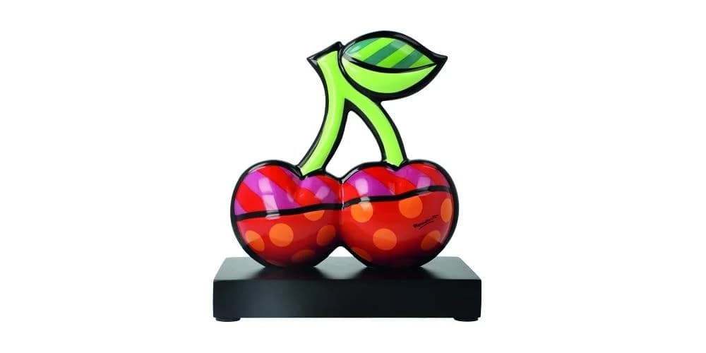 GOEBEL Dekofigur Romero Britto Cherries Bunt Porzellan
