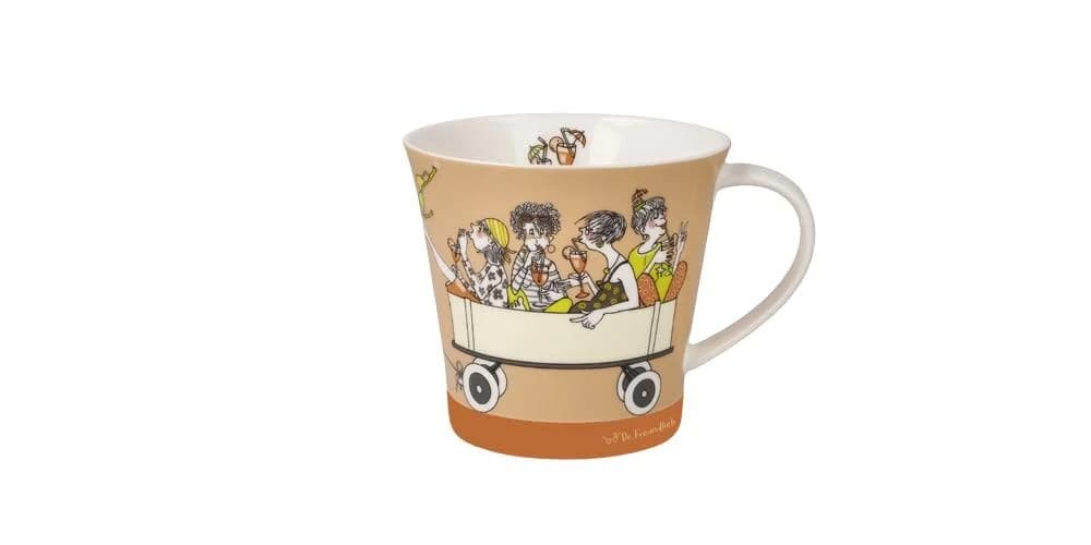 GOEBEL Tasse "Barbara Freundlieb - Enjoy" Bunt Fine China-Porzellan