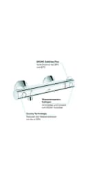 Grohe Grohtherm 800 Brause-Thermostat Duscharmatur mit StarLight Oberfläche Bild 3