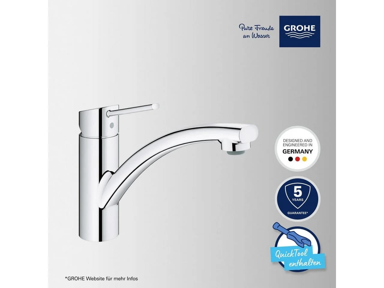 Grohe Swift Küchenarmatur verchromt