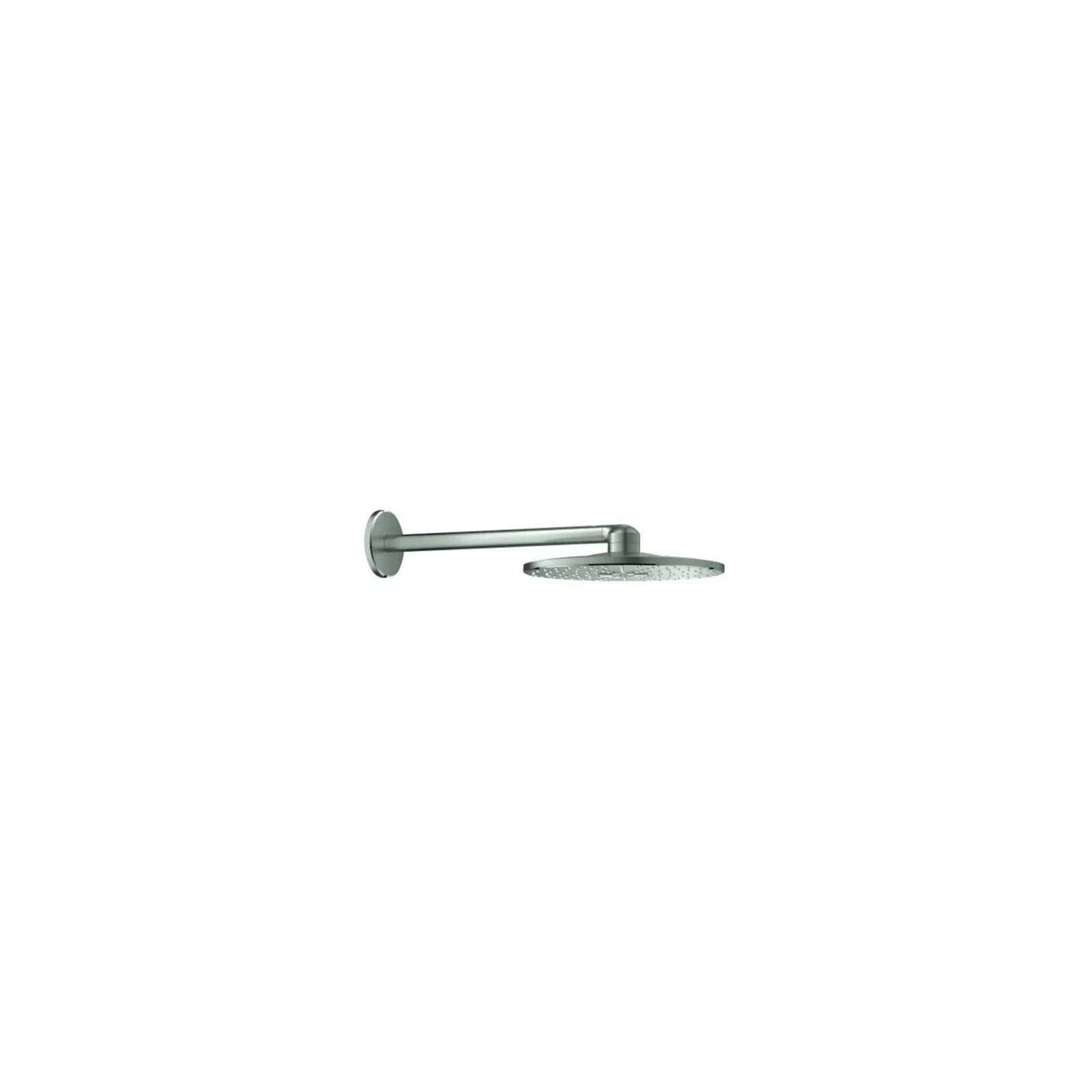 Grohe Kopfbrause Rainshower SmartActive 310 supersteel, Brausearm 43cm, 2 Stahlarten