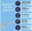 Grohe Küchenarmatur Start mit Handbrause supersteel Bild 1