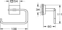 GROHE Toilettenpapierhalter Start Cube Accessories Chrom Metall 40978000 Bild 4