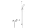 Grohe Grohtherm 800 Thermostat-Brausegarnitur Silber mit Handbrause Bild 2