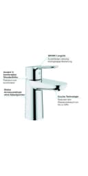 Grohe Waschtischarmatur BauEdge 23330000DN Bild 3