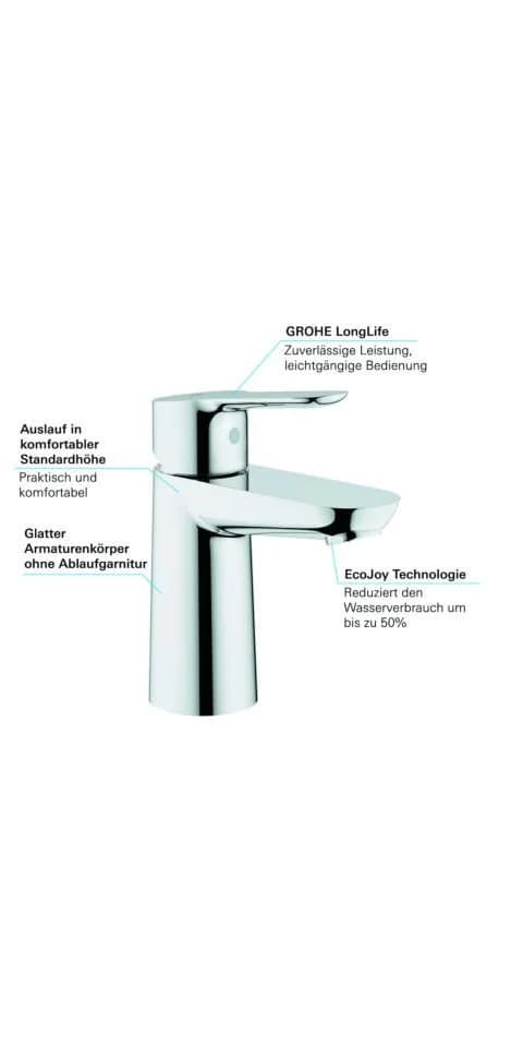 Grohe Waschtischarmatur BauEdge 23330000DN - Bild 3