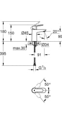 Grohe Waschtischarmatur BauEdge 23330000DN Bild 5