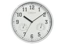 Miraval Wanduhr Weiß mit Thermometer und Hygrometer Bild 2