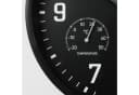 Miraval Wanduhr mit Thermometer und Hygrometer Schwarz Bild 3