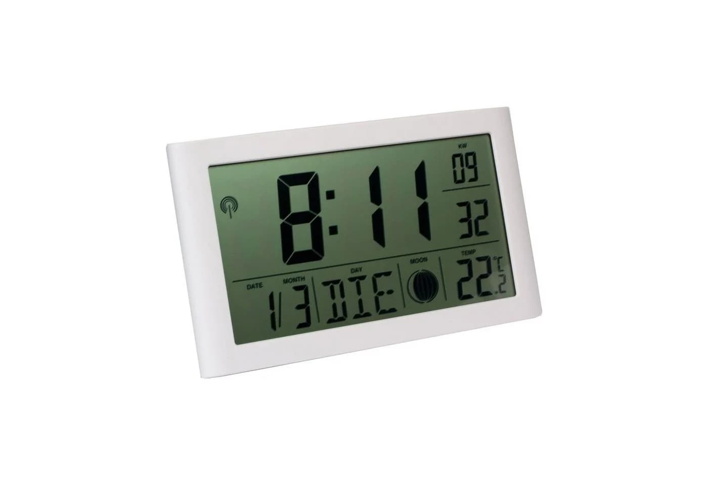Miraval Digitale LCD Funkuhr Weiß mit Temperaturanzeige - Bild 4