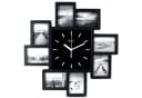 Miraval Wanduhr mit 8 Bilderrahmen Schwarz/Weiss Bild 1