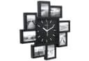 Miraval Wanduhr mit 8 Bilderrahmen Schwarz/Weiss Bild 2