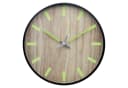 Wanduhr mit leuchtenden Zahlen Analog Schwarz Kunststoff 30 cm Bild 2
