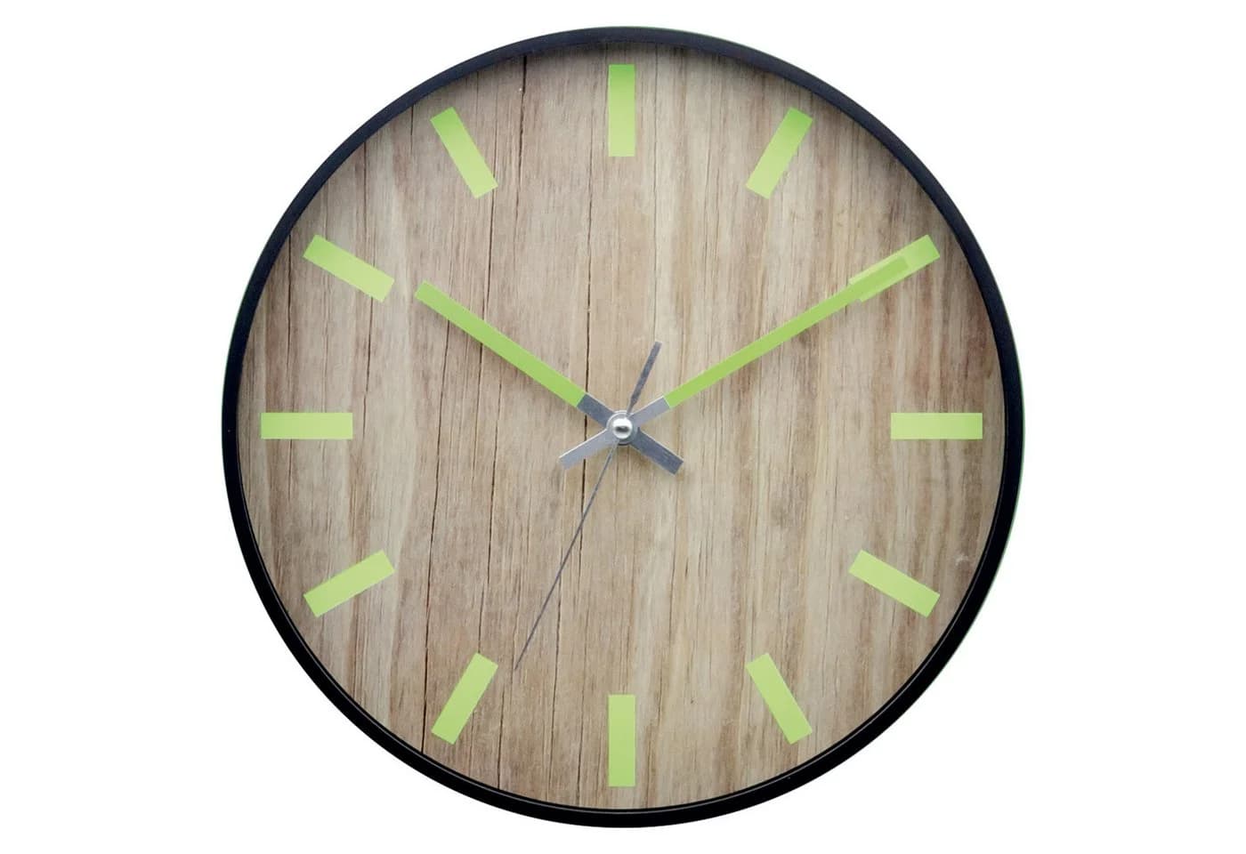 Wanduhr mit leuchtenden Zahlen Analog Schwarz Kunststoff 30 cm - Bild 2