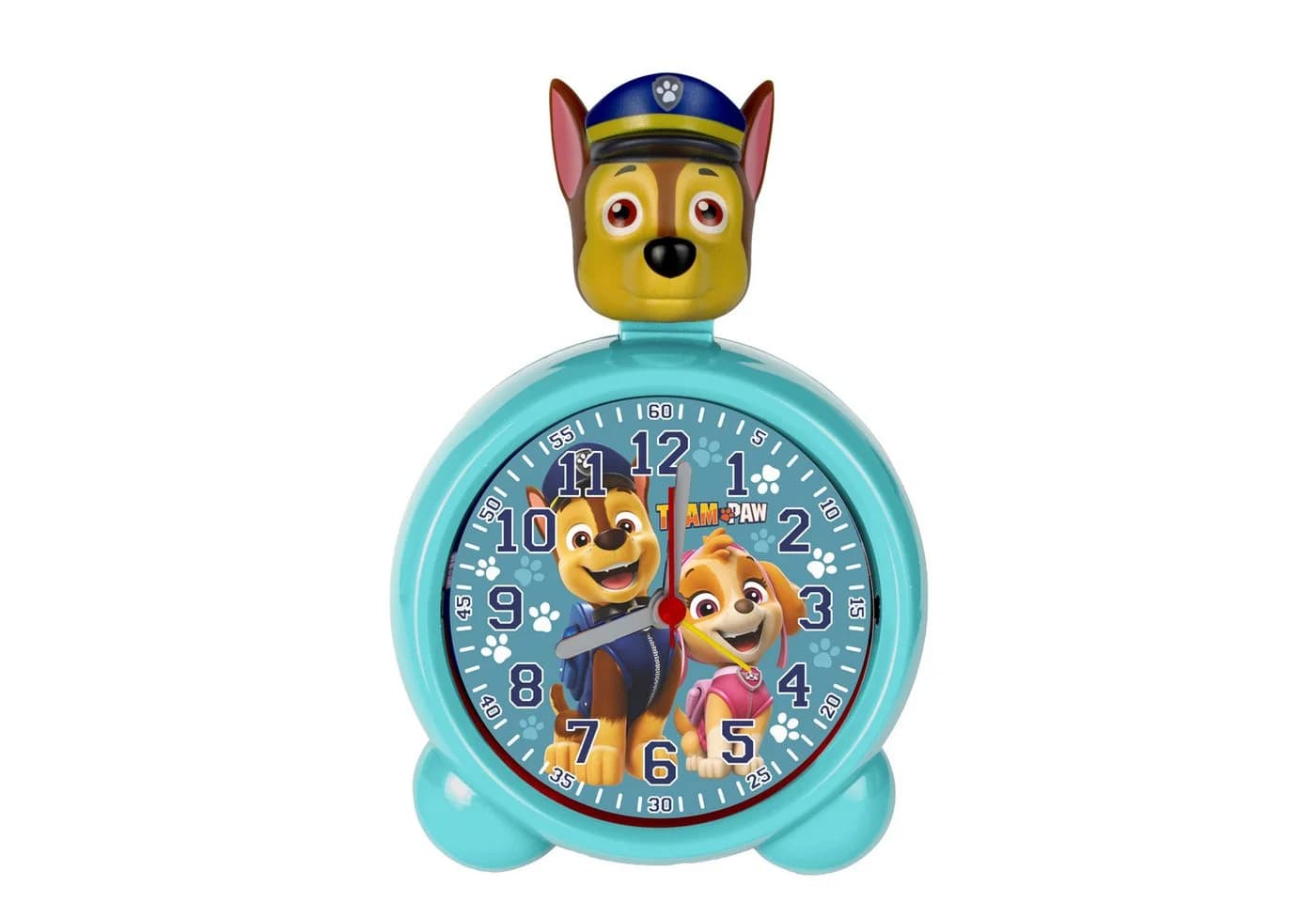 PAW Patrol Kinderwecker Türkis Blau mit Licht und Alarm