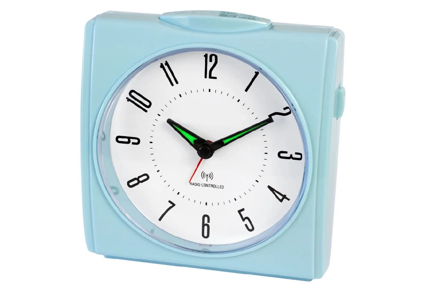 Miraval Funkwecker XXL Analog Hellblau mit Snooze & Licht
