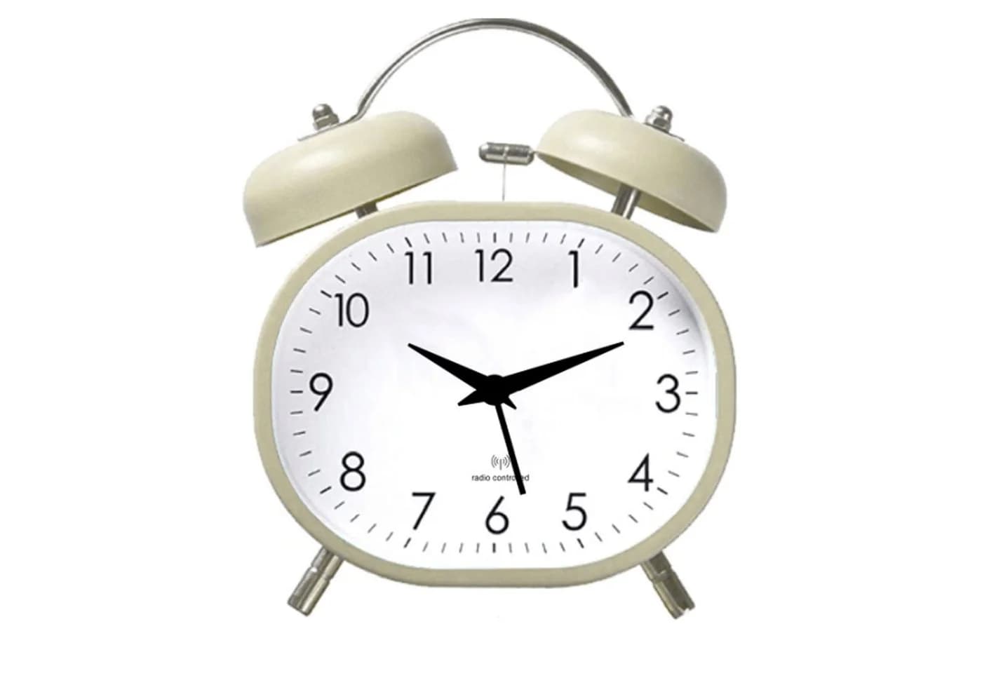 Miraval Quarzwecker Analog Beige mit Beleuchtung und Snooze