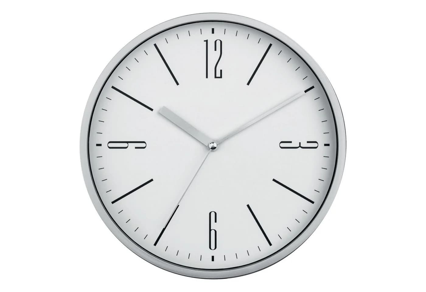 Miraval Design Wanduhr Silber 25 cm Analog