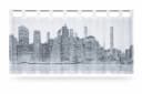 WILLKOMMEN ZUHAUSE Scheibengardine Sally transparent mit Skyline-Optik Bild 2