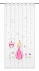 WILLKOMMEN ZUHAUSE Gardine Prinzessin Motiv Schlaufenschal Bild 2