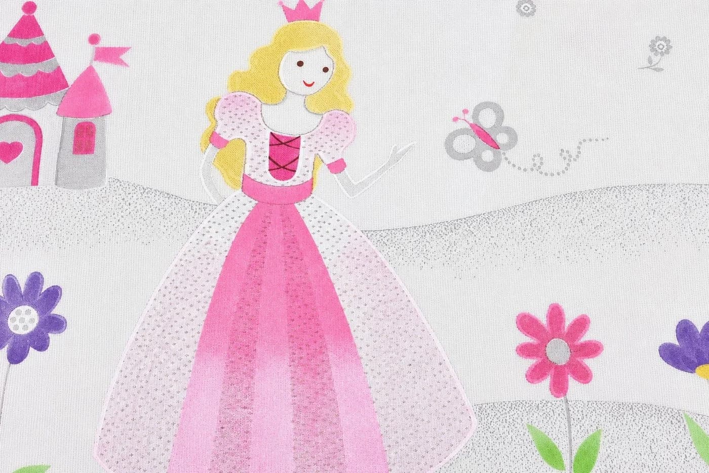 WILLKOMMEN ZUHAUSE Gardine Prinzessin Motiv Schlaufenschal - Bild 5