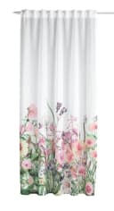 WILLKOMMEN ZUHAUSE Gardine Halbtransparent Floral 135x245 cm Bild 2