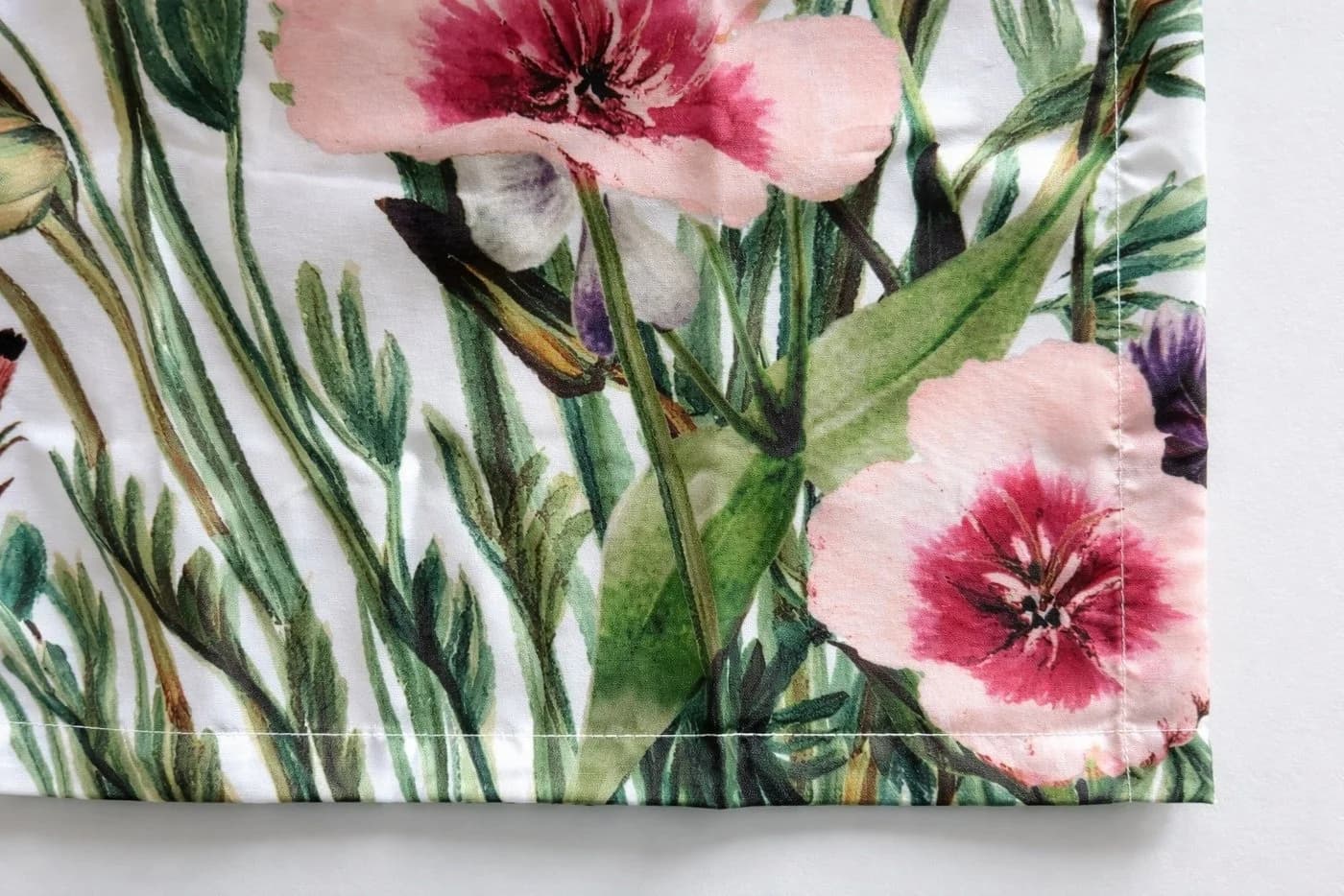 WILLKOMMEN ZUHAUSE Gardine Halbtransparent Floral 135x245 cm - Bild 4
