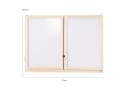 roba® Wandtafel Hängetafel klappbar, magnetisch, Kreidetafel liniert Bild 5