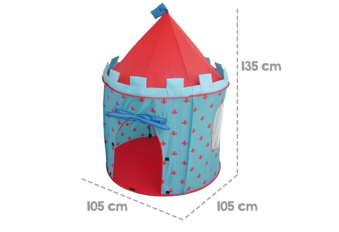 ROBA Ritterburg Spielzelt blau/rot mit Tasche