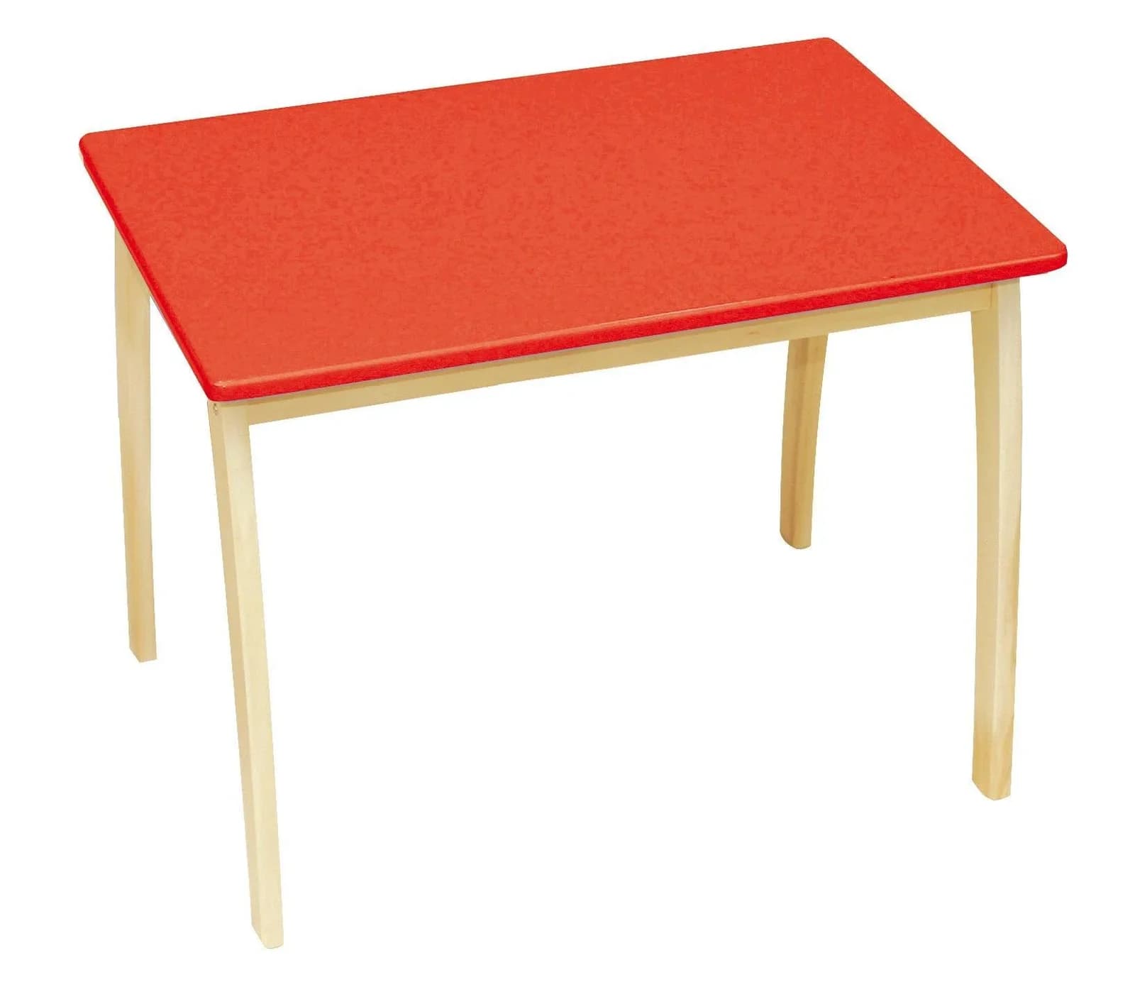ROBA Kindertisch rot - Massivholz & MDF, 76x56x52cm
