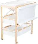 roba® Bade- und Wickelregal Baby Pool Holz natur inkl. Wickelauflage Bild 1