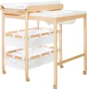 roba Baby Pool Bade- und Wickelregal Natur Holzwerkstoff Bild 1