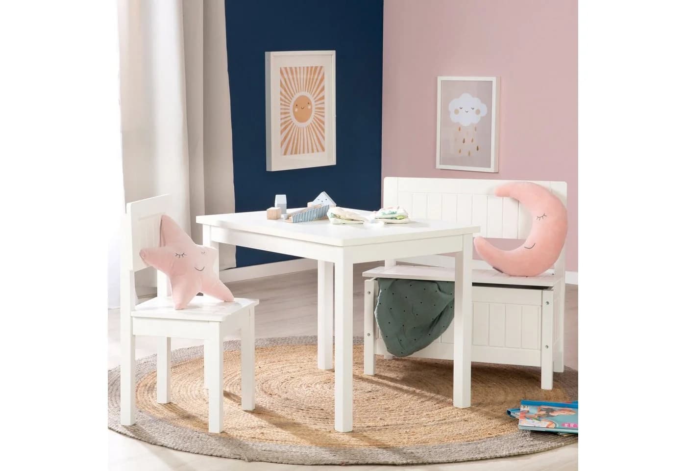Truhenbank ROBA 'Kindertruhenbank, weiß' - Landhausstil