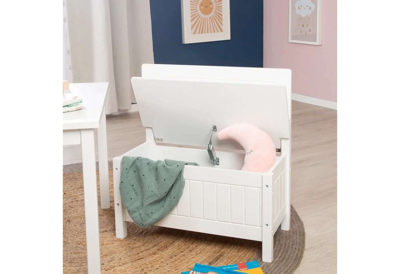 Truhenbank ROBA 'Kindertruhenbank, weiß' - Landhausstil - Bild 4