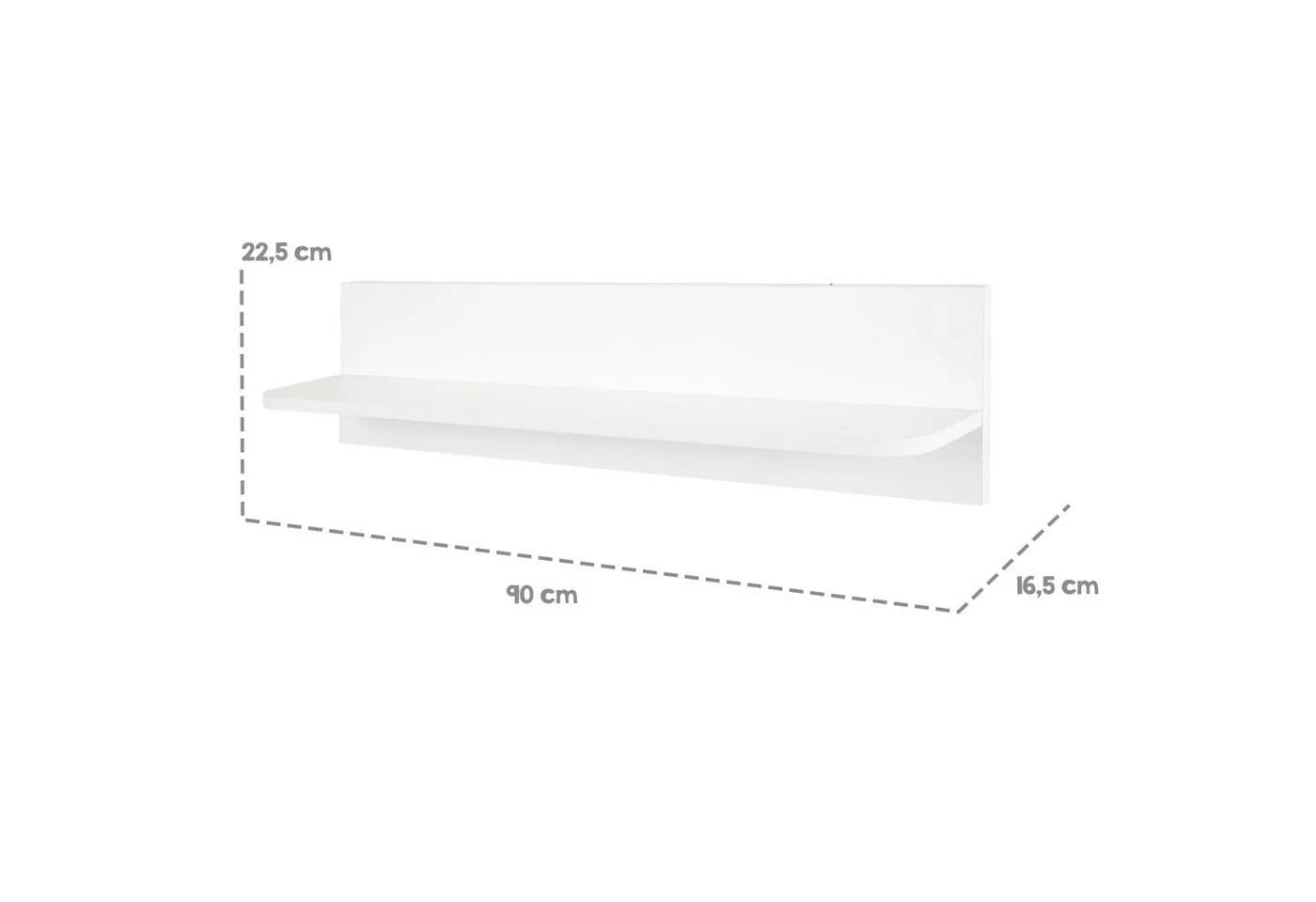 roba® Universal Wandregal weiß 90cm - Bild 4