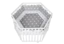 roba Laufgitter Little Stars 6-eckig Beige mit Stoffeinlage Bild 2