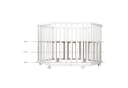 roba Laufgitter Little Stars 6-eckig Beige mit Stoffeinlage Bild 3